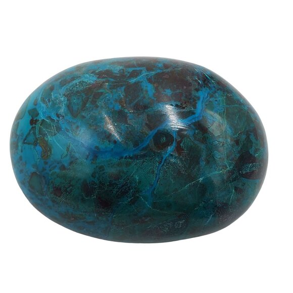 390g 1950ct Peruvian Chrysocolla Polished Mineral Rock Tumbled Stone Green Blue - Picture 9 of 12
